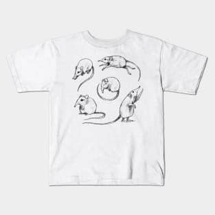 Sketches of an Elephant Shrew Kids T-Shirt